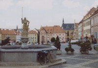 Cheb – náměstí Krále Jiřího z Poděbrad