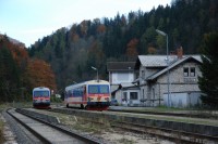 22.10.2010 - Poslední ''denní'' křižování osobních vlaků ve Freilandu © Josef Vendolský