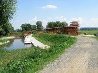 Nová dřevěná budova přístavu Skalica