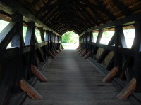 Černvír - technická památka - krytý dřevěný most
