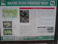 info tabule Veřovické vrchy