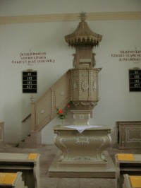 Lysá nad Labem, Evangelický sbor - interier kostela