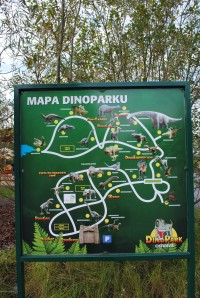 Mapa Dinoparku