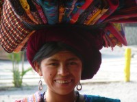 Indiánka v Panajachel, Atitlan, Guatemala