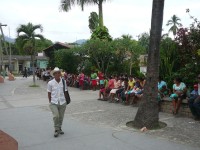 Tady se žije společně nejvíce na ulici, Copan, Honduras