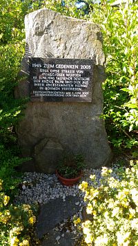 Pamětní kámen v Deutschgeorgenthalu.