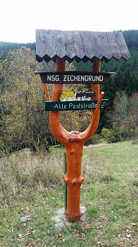 Starou poštovní cestou z Oberwiesenthalu do Božího Daru