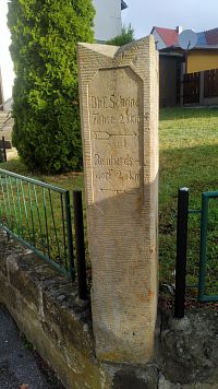 Historický ukazatel cest v Schöně.