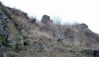 zbytky zdiva hradu Plumlov