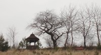 výhledový altán nad obcí Hvozd