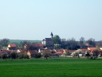 obec Hodějice v dubnu 2009