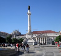 Lisabon - náměstí Dom Pedro IV.