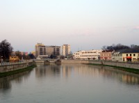 řeka Bečva u sokolovny