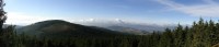 panorama s vrcholem Klepáč 1144 m/m