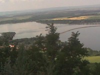 Pálava - pohled od Dívčího hradu na jezera