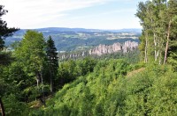 pohled na SUCHÉ SKÁLY