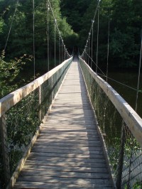 Dřevěný most přes Dyji