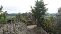 výstup na skalnatý  vrchol Jehla u České Kamenice