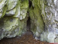 vstup do jeskyně Podkova-Třesín