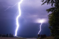 bouře v Novohradských Horách