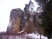 zimní vycházka na skalní hrad SLOUP