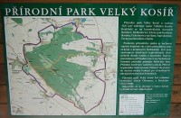 přírodní park Velký Kosíč-info cedule