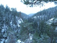 Kyjovské údolí v zimě