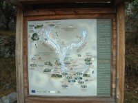 Mapa národního parku Aoos-Vikos