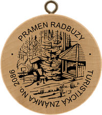Turistická známka č. 2086 - Pramen Radbuzy