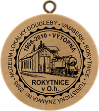 Turistická známka č. 2095 - Muzeum lokálky Doudleby - Vamberk - Rokytnice