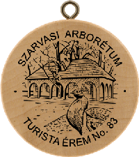 Turistická známka č. 83 - SZARVASI - ARBORÉTUM