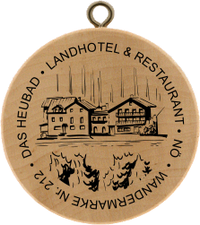 Turistická známka č. 212 - Das Heubad - Landhotel & Restaurant - NÖ