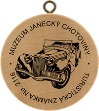 Turistická známka č. 2116 - Muzeum Janecký Chotoviny