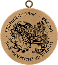 Turistická známka č. 2119 - Březenský drak, Březno
