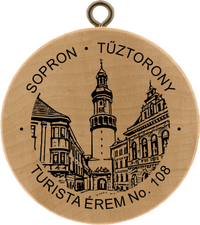 Turistická známka č. 108 - SOPRON - TŰZTORONY
