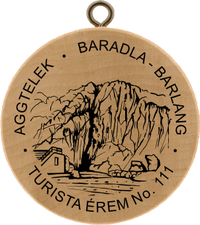 Turistická známka č. 111 - AGGTELEK - BARADLA - BARLANG