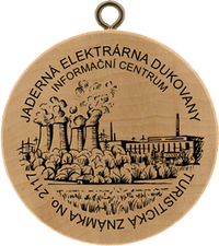 Turistická známka č. 2117 - Informační centrum - Jaderná elektrárna Dukovany
