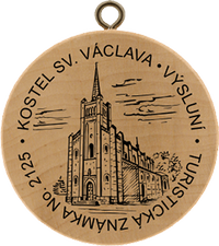 Turistická známka č. 2125 - Kostel sv. Václava, Výsluní