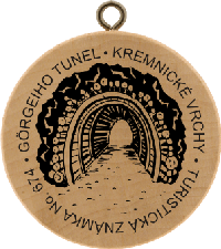 Turistická známka č. 674 - Görgeiho tunel - Kremnické vrchy