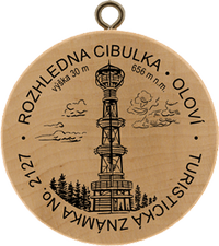 Turistická známka č. 2127 - Rozhledna Cibulka, Oloví