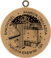 Turistická známka č. 124 - BAKONYBÉL - PANNON CSILLAGDA