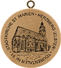 Turistická známka č. 51 - STADTKIRCHE ST. MARIEN - HERZBERG