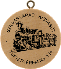 Turistická známka č. 134 - SZILVÁSVÁRAD - KISVASÚT