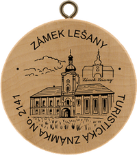 Turistická známka č. 2141 - Zámek Lešany