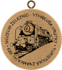 Turistická známka č. 689 - Múzeum železníc - Výhrevňa Vrútky