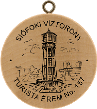 Turistická známka č. 157 - SIÓFOKI VÍZTORONY