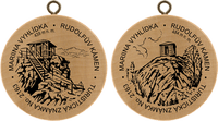 Turistická známka č. 2163 - Mariina vyhlídka - Rudolfův kámen