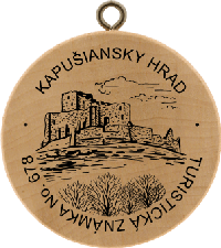 Turistická známka č. 678 - Kapušiansky hrad