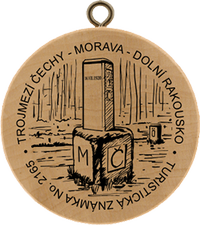 Turistická známka č. 2165 - Trojmezí Čechy - Morava - Dolní Rakousko