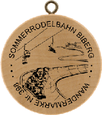 Turistická známka č. 398 - Sommerrodelbahn Biberg